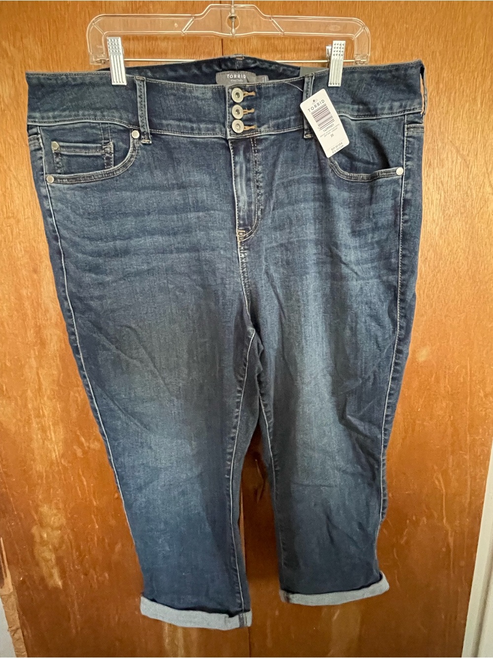 torrid Dark Blue High-Rise Boyfriend Jeans